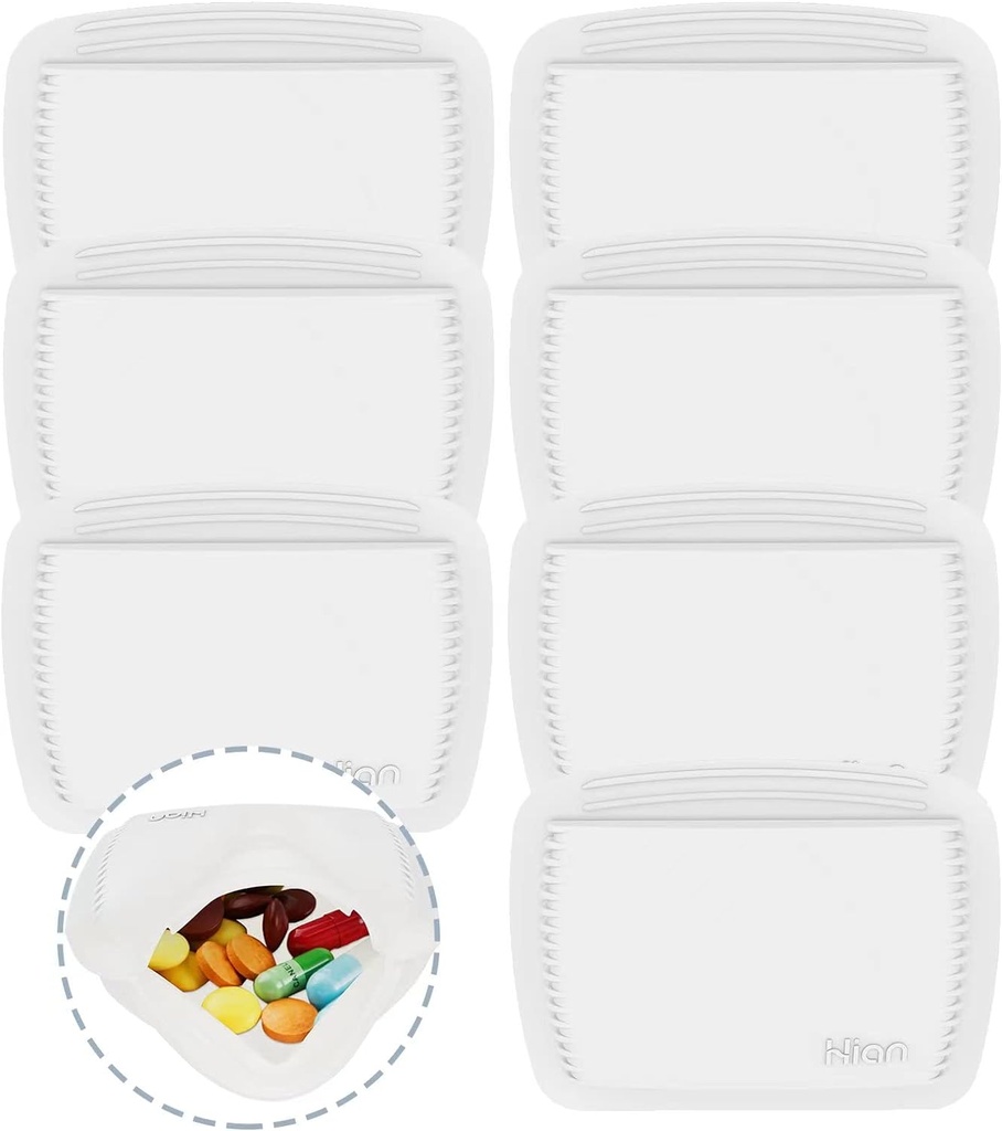 7 kosov Stisljive tablete žepna tableta - majhna, lahka tableta Organizator za potovanja - Tablete vrečka drži zdravila varno - Sturdy Design z enostavnim Fuss-free access - žep Sized & diskreet