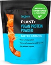LEGION Plant+ Vegan Protein Powder, Riž in Pea, mešanica beljakovin na osnovi rastlin. Brez glutena, brez GSO, naravno sladkane in arome, 20 strežnikov, 2 Lbs (solna karamela)