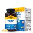 Država Life Omega 3 ribje olje dodatek - visoka koncentracija EPA in DHA Omega 3 Maščobne kisline - 2000mg ribje olje za čustveno zdravje, podpora razpoloženju, in brez okusa rib - naravna limonina aroma