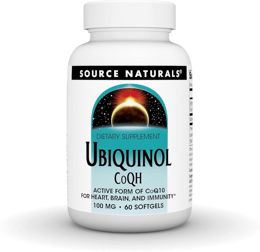 Vir Naturals Ubiquinol CoQH 100mg Serving - 60 Softgels