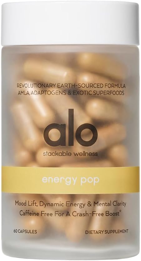 Alo Yoga Energy Pop - Kofein-free Energy Boost z riboflavinom, Niacin & ENXTRA 