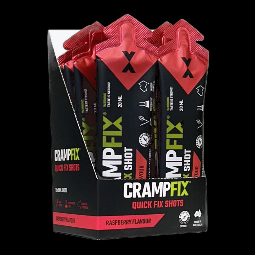 Šport Shot, Preprečuje in sprošča mišice Cramps v sekundah, enostavno nositi vrečke, 15 Pack, Vse naravno, malina