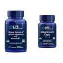 Life Extension Bone Restore + Vitamin K2 Vitamini in minerali ohraniti zdravje in moč kosti in magnezijeve kapice, 500 mg, magnezijev oksid, citrat, sukcinat, zdravje srca, zdrave kosti