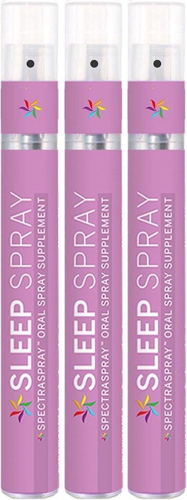 Spektraspray Podpora za spanje Spray dodatek 3 Pack - Podpira Rešljivost in lahko noč spanja, 90 Služabniki hitro delujočega spanca, 30 Day Supply na Spray