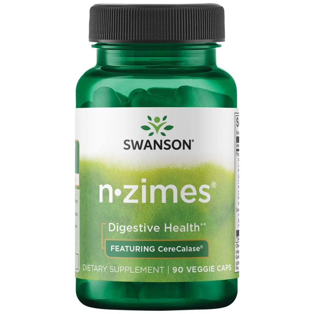 Swanson Polni spekter N-Zimes 90 Veg kapsule Encime