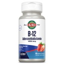 KAL Vitamin B12 Adenosylkobalamin 1000 mcg - B 12 Vitamin, Active B-12 1000mcg za ženske in moške, energijska podpora - Jagodna aroma - 90 ActiveMelt mikro tablete