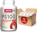 Jarrow Formule PS100 Fosfatidilserin 100 mg, prehranska dopolnila za zdravje možganov in kognicijo, 60 softgels, 20-60 dnevna dobava, pakiranje po 12