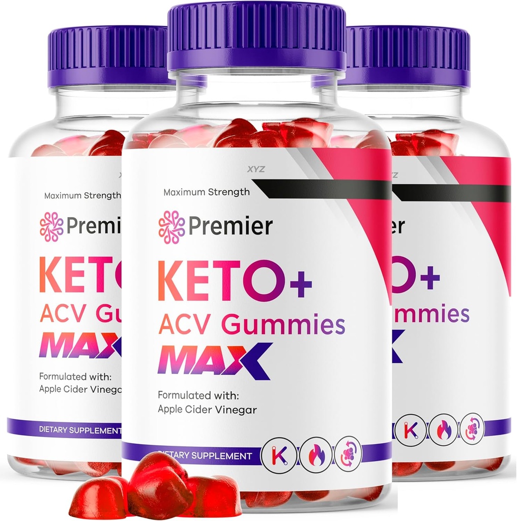 Montty (3 paket) Premier Keto MAX Gummies - PremierKeto ACV Gummies, Premier ACV Keto MAX Gummies, Premier Apple Cider Vinegar Keto MAX Gummies, 180 Gummies za 90 dni
