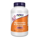 NOW Foods Glukozamin 1.1g, Chondroitin 1.2g, z MSM 300mg, 180 Kapsule (paket po 2)