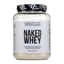 NAKED Whey Vanilla Protein Powder - Samo 3 sestavine - Grass Fed Whey Protein Powder, Vanilla Flavor, in organski kakav sladkor, NSF Certified, No GSO, No Soy, in Gluten Free - 24 Servisi