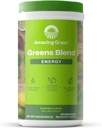 Neverjetna travna zelena mešanica Energija: Smoothie Mix, Super Greens Powder & Rastlinski Kofein z Matcha Green Tea & Beet Root Powder, limona lime, 60 Servingations (Packaging May Vary)