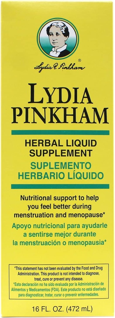 Lydia Pinkham Herbal Liquid, 16oz na steklenico