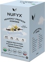 NUFYX® • Nebeški protein® Powder • Najboljši 100% organski rastni grah na svetu • Vegan • Gluten brez • Nizka vsebnost ogljikovih hidratov (Creamy Vanilla, škatla z 10 paketi)