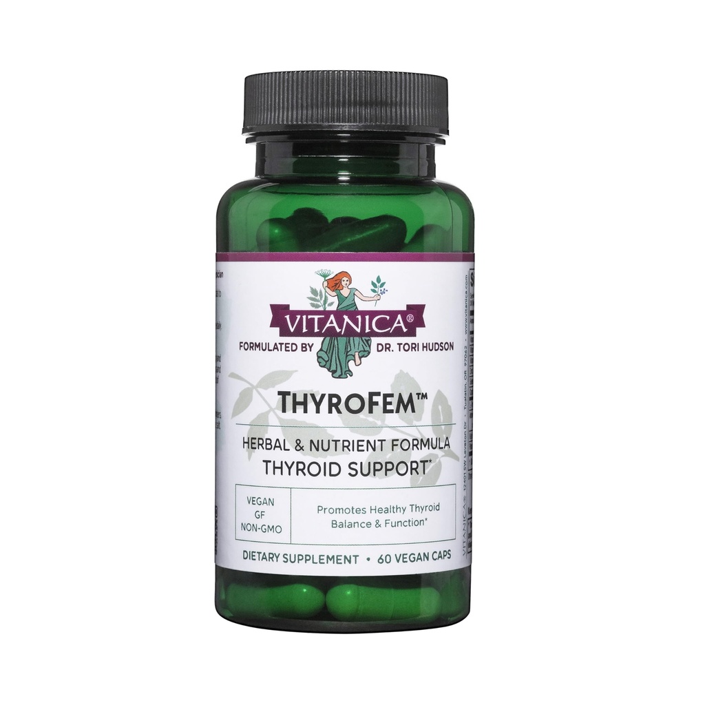 Vitanica ThyroFem, podpora ščitnici Gland, Vegan, 60 kapsul