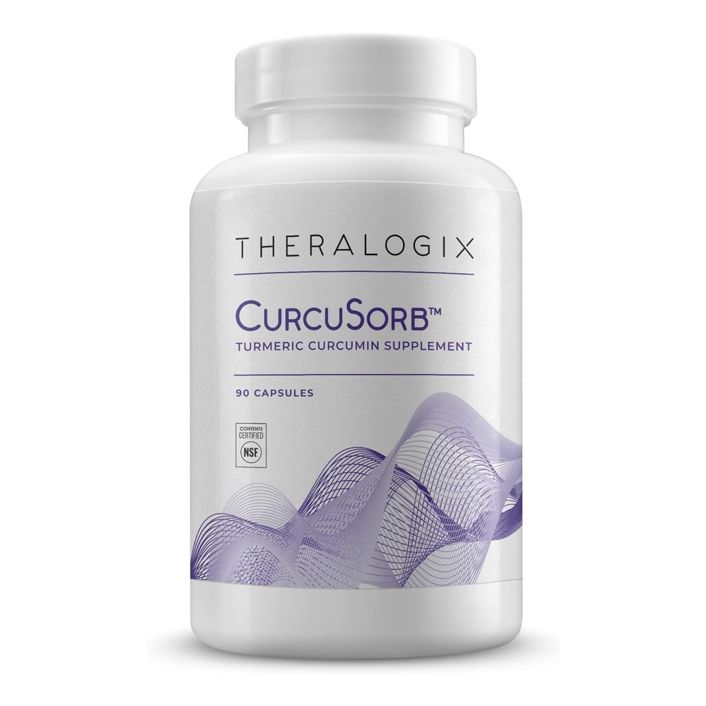 Theralogix CurcuSorb Kurkumin dodatek - 90-dnevna oskrba - Visoko-Absorpcija Kurkumin - podpira možgane, srce, imuno in skupno zdravje - Aids zdravo staranje - NSF Certified - 90 kapsul
