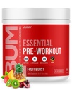 RAW Essential Pre-Workout Powder (Fruit Burst) - Chris Bumstead Športna prehrana dodatek za moške in ženske - Preworkout Energy Powder s kofeinom, L-citrulin, L-tirozin, in Beta Alanine Mešanica