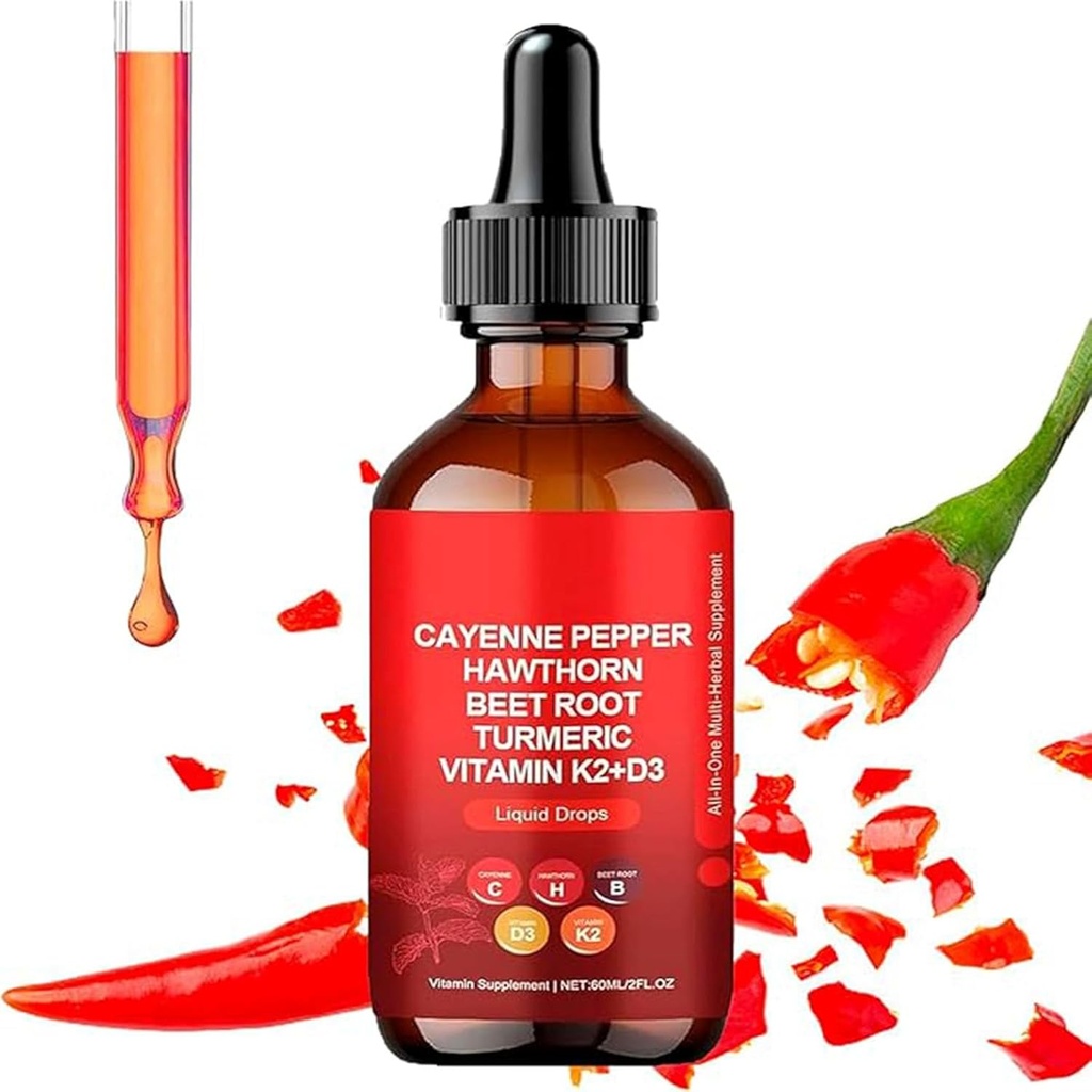 Aeluro Cayenne kapljice,Aeluro Cayenne Pepper Extract, 60ml Cayenne Pepper kapljice,Cayenne Pepper Tekoče kapljice Presnova Pospeševanje