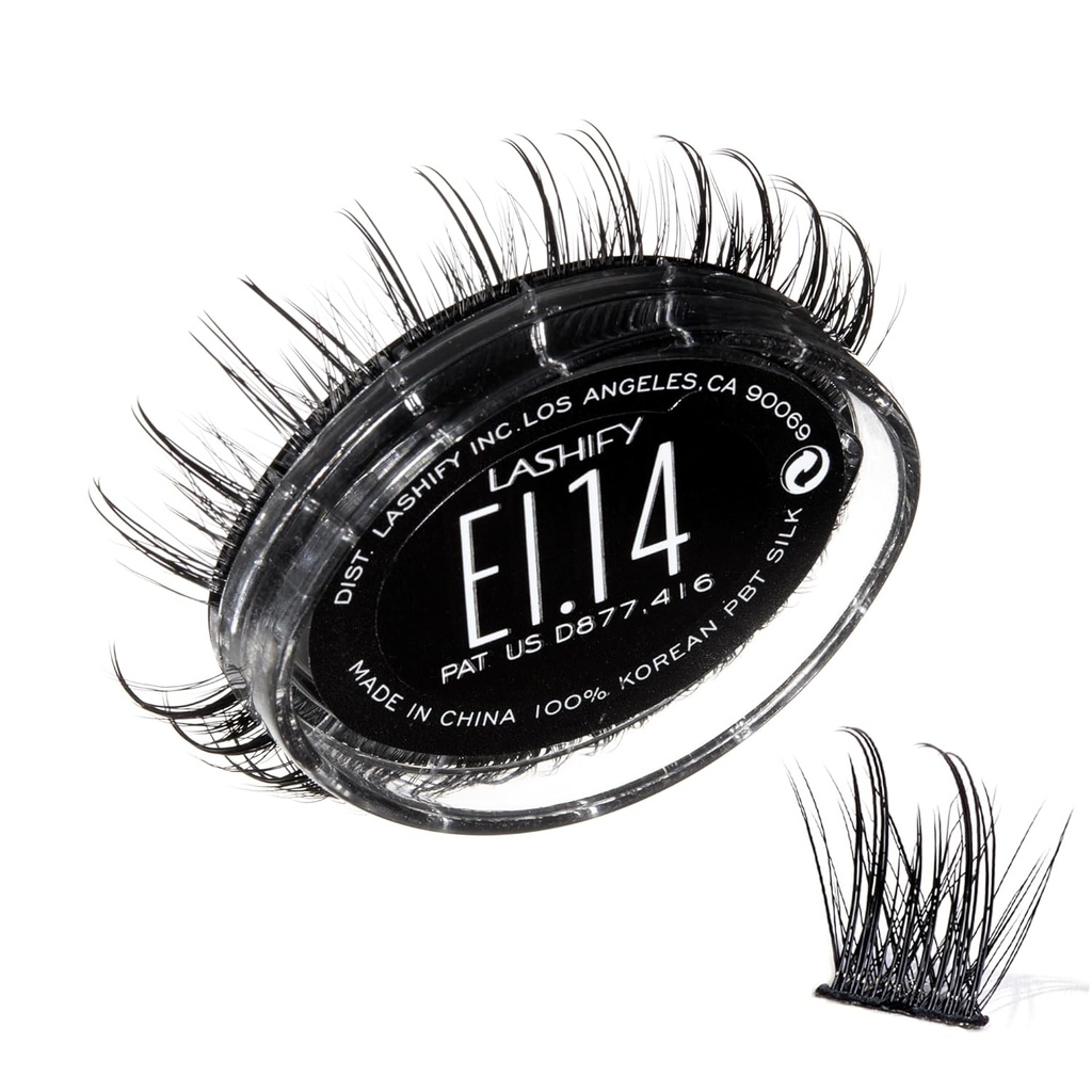 Lashify Extreme Ice 14mm Gossamer DIY trepalnice razširitve ponovno polnjenje, Prvi kdaj dvojno Fibered Lash, ki ima tako tankih in debelih vlaken, črna, enostavno lažnih las