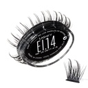 Lashify Extreme Ice 14mm Gossamer DIY trepalnice razširitve ponovno polnjenje, Prvi kdaj dvojno Fibered Lash, ki ima tako tankih in debelih vlaken, črna, enostavno lažnih las