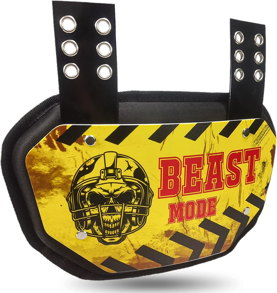 Športni nogomet Back Plate Nogomet Backplates za ramena Pads Nogomet, Zadnji zaščitnik Spodnje hrbtenice za nogometaše, Spodnji hrbti bodo varni in elegantni s to čvrsto hrbtno ploščo.