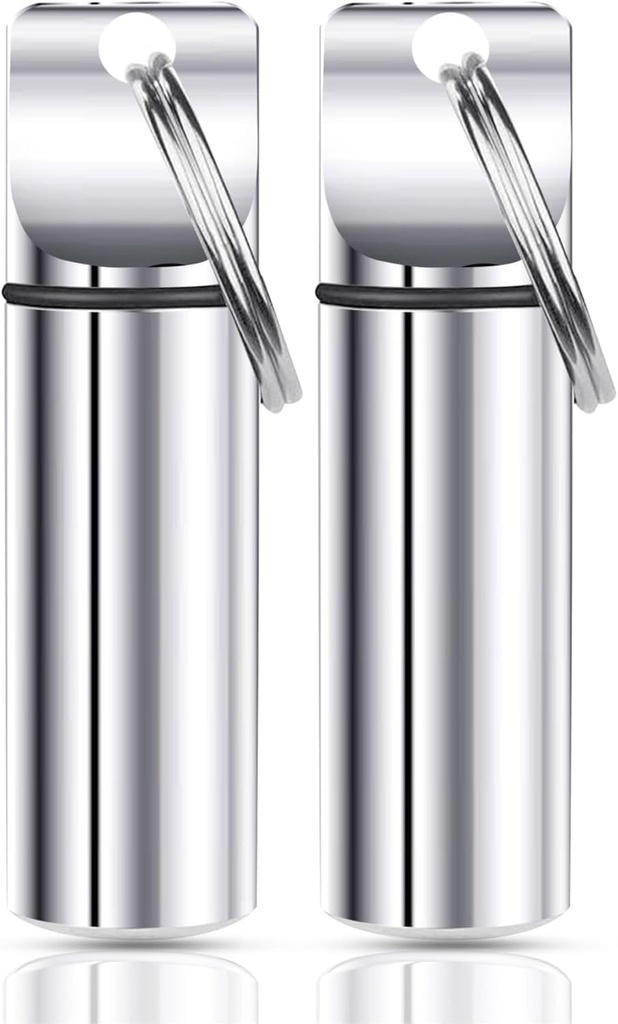 Ključna veriga tablete imetnik – Velika zmogljivost vodoodporne tablete organizator tablete vsebnik za tablete, Kapsule – Trajni potovalni prijateljski tableti primeru Purse Mini tablete (Silver)