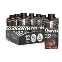 OWYN Pro Elite Vegan High Protein Shake, Čokolada, 32g Rastlinske beljakovine, z vlakni, prebiotiki, Superfoods Greens, vadba in regeneracija, 0g neto ogljikovih hidratov, nič sladkorja, Keto (12 pakiranje)