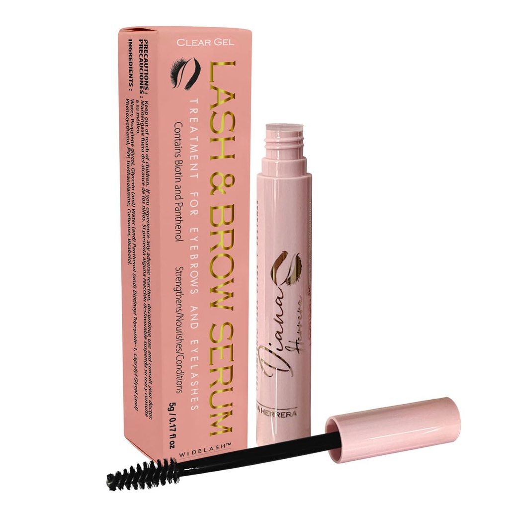 DIANA HERRERA ""Brow in povečanje trepalnice serum za debelejši, in polnejši videz, hranljiva, krepitev, in pripravljalna formula, prozorna, 0,17 fl oz (5ml) ." "