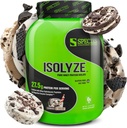 Species Nutrition Isolyze Whey Protein Powder, 100% sirotkin izolat za izgradnjo mišic, 27,5 g Beljakovine na Scoop, brez sladkorja in nizko maščobo (piškotki in smetana, 44 serving)