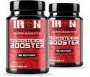 Testosteron Booster dodatki za moške - Estrogen bloker - dodatek naravna energija, moč & Stamina - Lean Muscle rast - spodbuja izgubo maščob - povečanje zmogljivosti moških (2 steklenice)