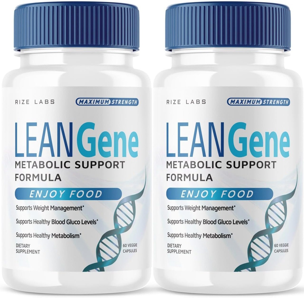 Rize laboratoriji Lean Gene Supplement, Metabolic Support Formula, Lean Gene za napredno hujšanje, Lean Gene največje jakostne kapsule, LeanGenex Vse naravne tablete (120 kapsul) (Pack of 2)