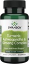 Swanson Full Spectrum Turmeric Ashwagandha & Ginseng Complex 60 kapsul