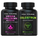 Vitalni vitamini Vegan Kolagen Booster Kapsule + Kolostrum Kapsule Dopolnilo