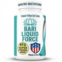 Bari Tekoča sila En dan bariatrični multivitamin z železom – hitro absorpcijske gel kape za želodčne rokave, obvod, Duodenal Switch – Superfood Mešanica - Bariatric mora imeti za ženske in moške