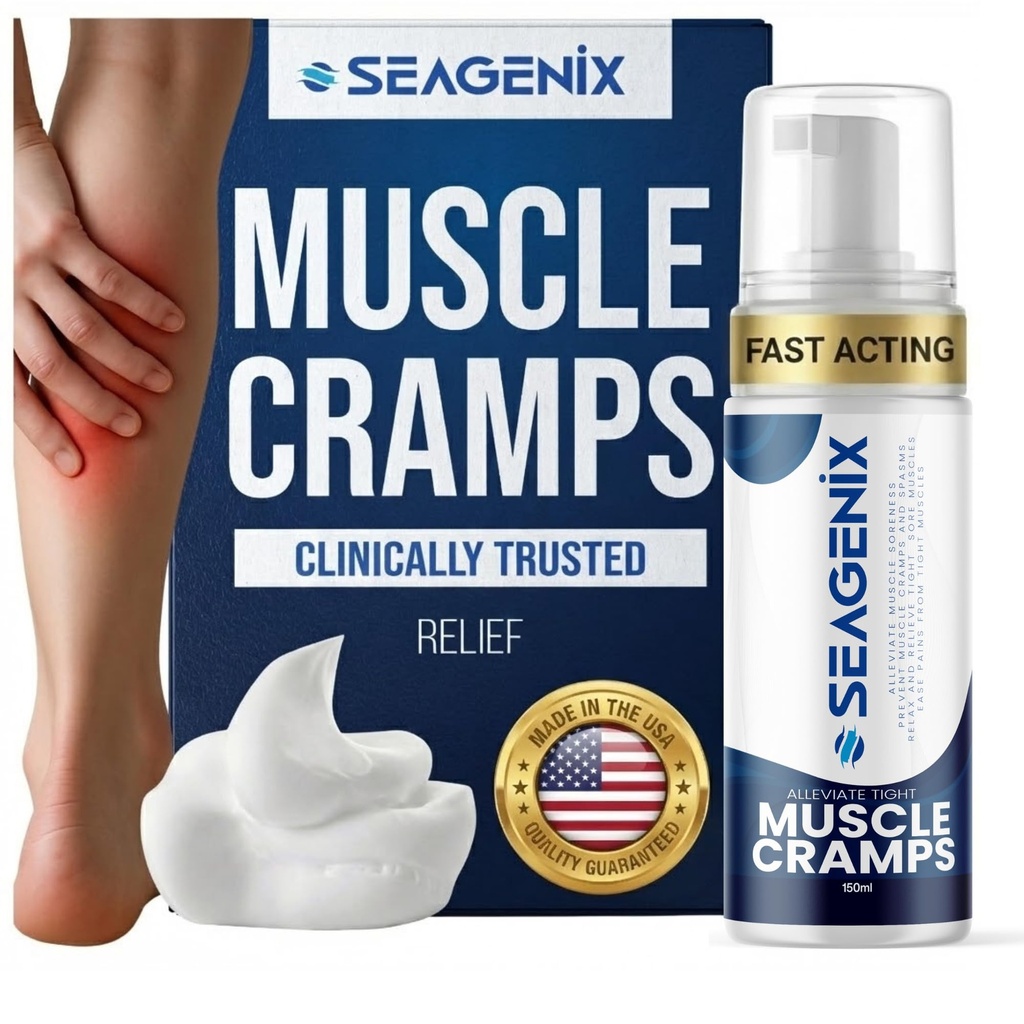 Relief za mišične krče Pena - hitro delovanje za spazem in bolečine v nogah - Magnezijev sulfat - Stop Prevent Cramps - Vse naravno rehabilitacijo - noge, kalčki, vratu, nazaj, skupno lajšanje bolečine
