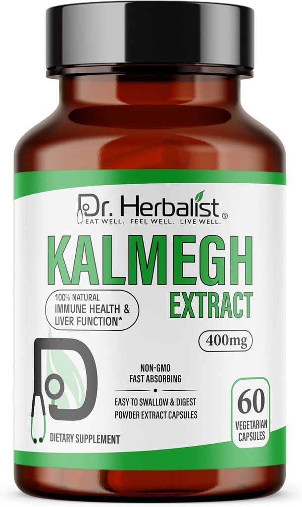 Dr. Herbalist Kalmegh Extract 400mg – 60 Veganske kapsule 