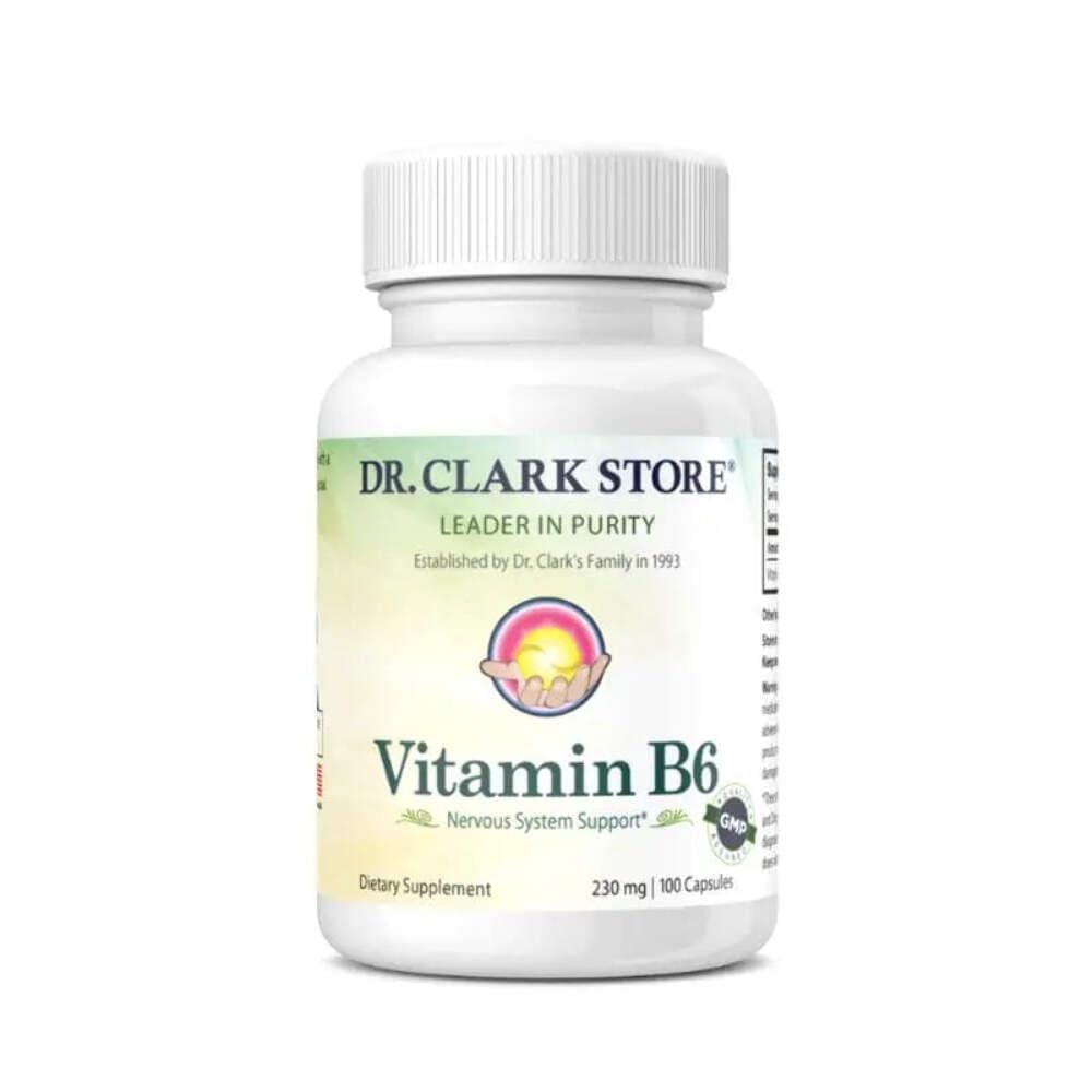 Dr. Clark Vitamin B6 dodatek, 230 mg, 100 kapsul