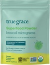 True Grace Broccoli Mikrozeleni - 0,4 oz - Dnevna Superfood prašek za celično in imuno zdravje - Gluten & Soy Free, Vegan, Regenerativni organski Certified - 30 Servings