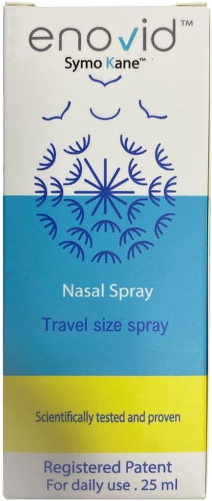 Enovid@ naravna in revolucionarna zaščita Nazal Spray - 0. 845 fl oz, Odlično za vsakodnevno uporabo Travel Size Spray, Chemical Free, Cruelty-free, Zaupanje Millions Worldwide - Pack of 1