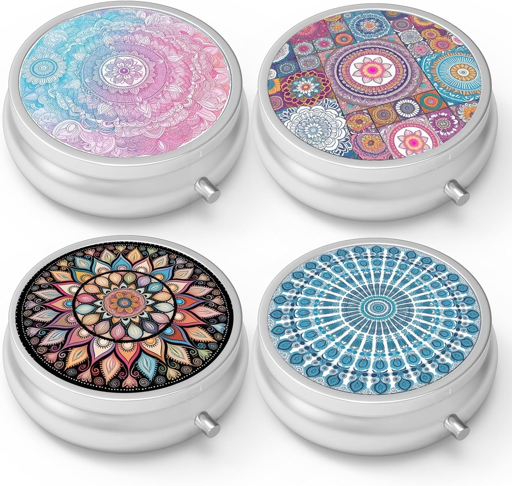 Box tablete 3 Predel majhne tablete primer,Prenos za Žepek ali zaporne tablete Organizator tablete Vsebnik tablet za zadrževanje vitaminov, Medication, ribje olje in dodatki(4PCS)