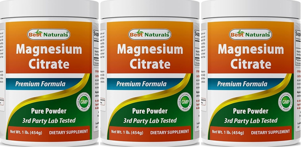 Najboljši naravni magnezij Glycinate prahu - 1 funt (1 LB (paka 3))