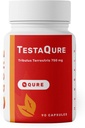 TestaQure Testosteron dopolnilo za moške - Testosteron Booster poveča moško potencijo in mišično maso - Stamina, vzdržljivost, Energija in Izboljšava razpoloženja - 90 Kapsule Vegan & Soy-free