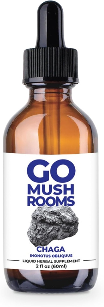 Tinktura Chaga - Nutrient Rich & Antioksidant Podpora - 2 fl oz (60 strežnice)*
