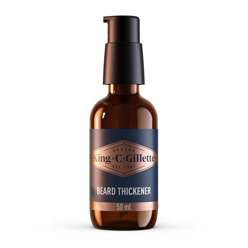 Kralj C. Gillette Beard Thickener oblikovan s kompleksom vitamina B in kofeina, 1,7oz