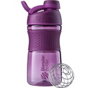 BlenderBottle 20-ounce SportMixer Twist Cap Tritan Grip Shaker steklenice, Navy in Plum