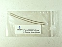 Čisti srebro generator žice – 9999 Silver Electrodes – Pred-Cut 6-Inch 10 Gage žice – Fits LifeForce Generators