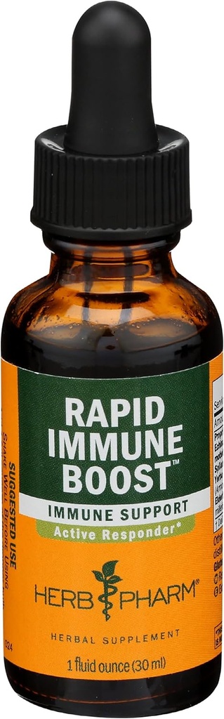 Herb Pharm Rapid Immune Boost Liquid Herbal Formula za aktivno imuno podporo - 1 Ounce
