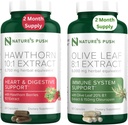 Narava Push Hawthorn Berry in Olive Leaf paket Super Potent 10:1 Hawthorn Berry Extract (2 mesec dobave) in Olive Leaf Super Potent 8:1 Extract 20% Oleuropein 750mg kapsula (2 mesec dobave)