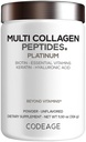 Koda Multi colagen za ženske & moške Biotin 10000mcg Keratin, Beljakovine v prahu Vitamin C B6 D3, Hialuronska kislina, Niacin - Hidroliziran Kolagen kavo Creamer 5 Vrste - Nearomated - Non-GMO - 11.5oz