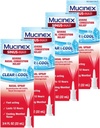 Mucinex Nazal Dekongestiv Spray, Sinus-Max Huda Nasal Congestion Relief Clear & Cool Nasal Spray, Traja 12 ur, Hitro igranje, Hladilno Mentol Flavor, Pakiranje maj Vary, 0,75 Fl Oz (Pack of 4)