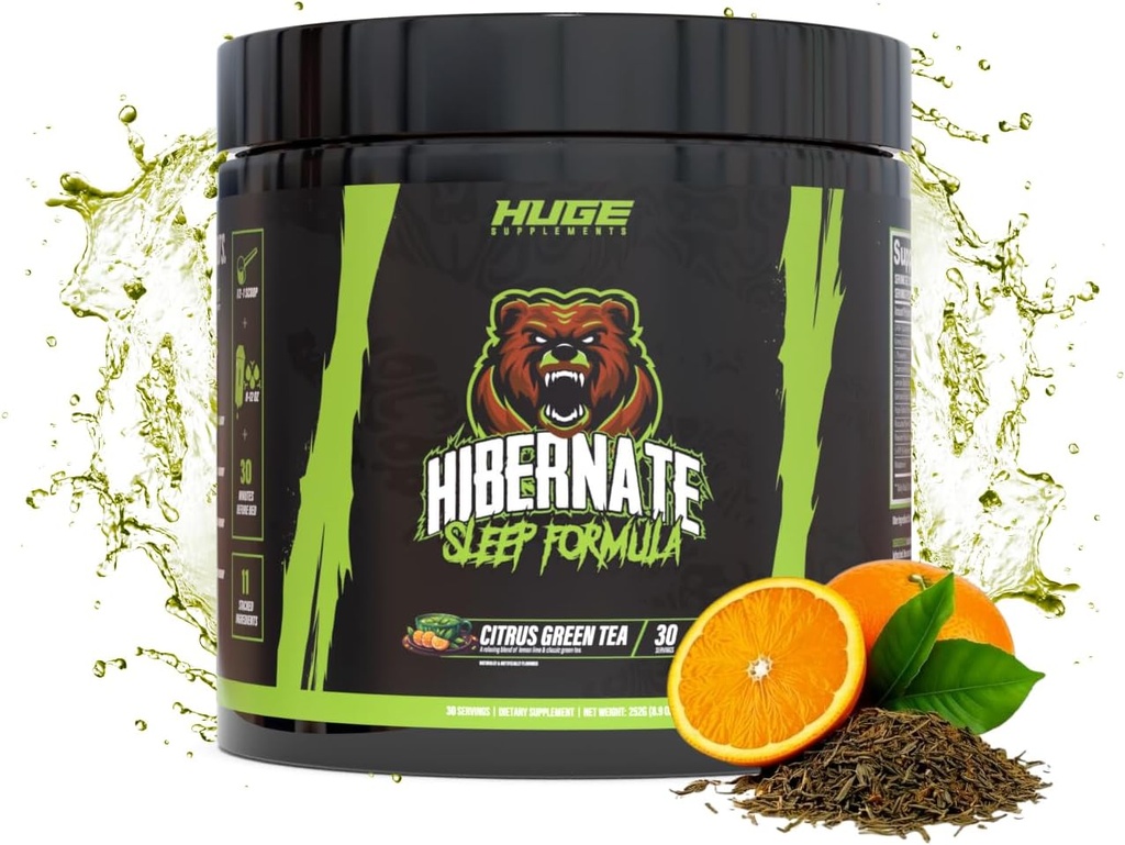 Hibernate Sleep Supplement, popolna in optimalna formula za okrevanje spanja, Relax & Unwind, vključuje GABA, Valerian Root, Melatonin, 5-HTP & More (30 strežnikov)